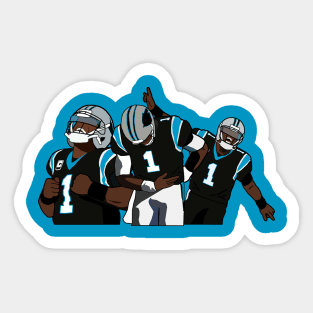 Cam Newton Touchdown Celebrations Carolina Panthers NFL Sticker